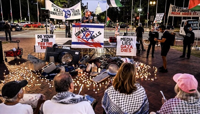  Aktivistët dalin në rrugët e Washingtonit për të protestuar kundër sulmeve izraelite në Gaza