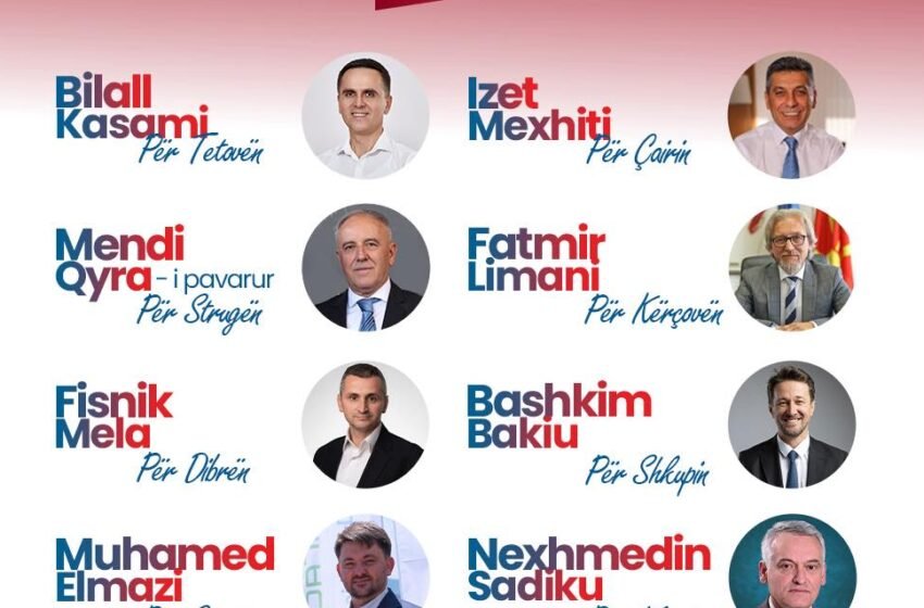 VLEN shpall kandidatët për lokalet, Izet Mexhiti dhe Bilall Kasami i prijnë listës