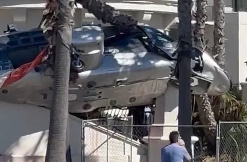  Pamja të frikshme, helikopteri bie mbi hotelin luksoz në Kaliforni, plagosen kalimtarët