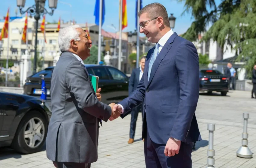  Presidenti i KE-së, Antonio Kosta sot në Shkup do të takohet me Mickoskin: Mosmarrëveshja me Bullgarinë një nga temat kryesore